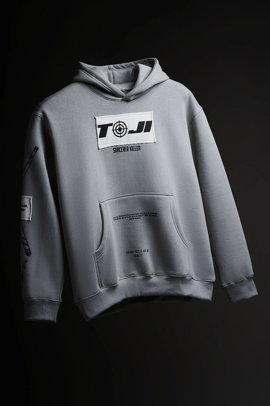 Sorcerer Killler - Anime Oversized Hoodie With Patchwork RE